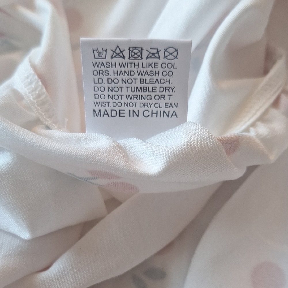 Cherry Print White Slip Dress - Picture 8 of 9